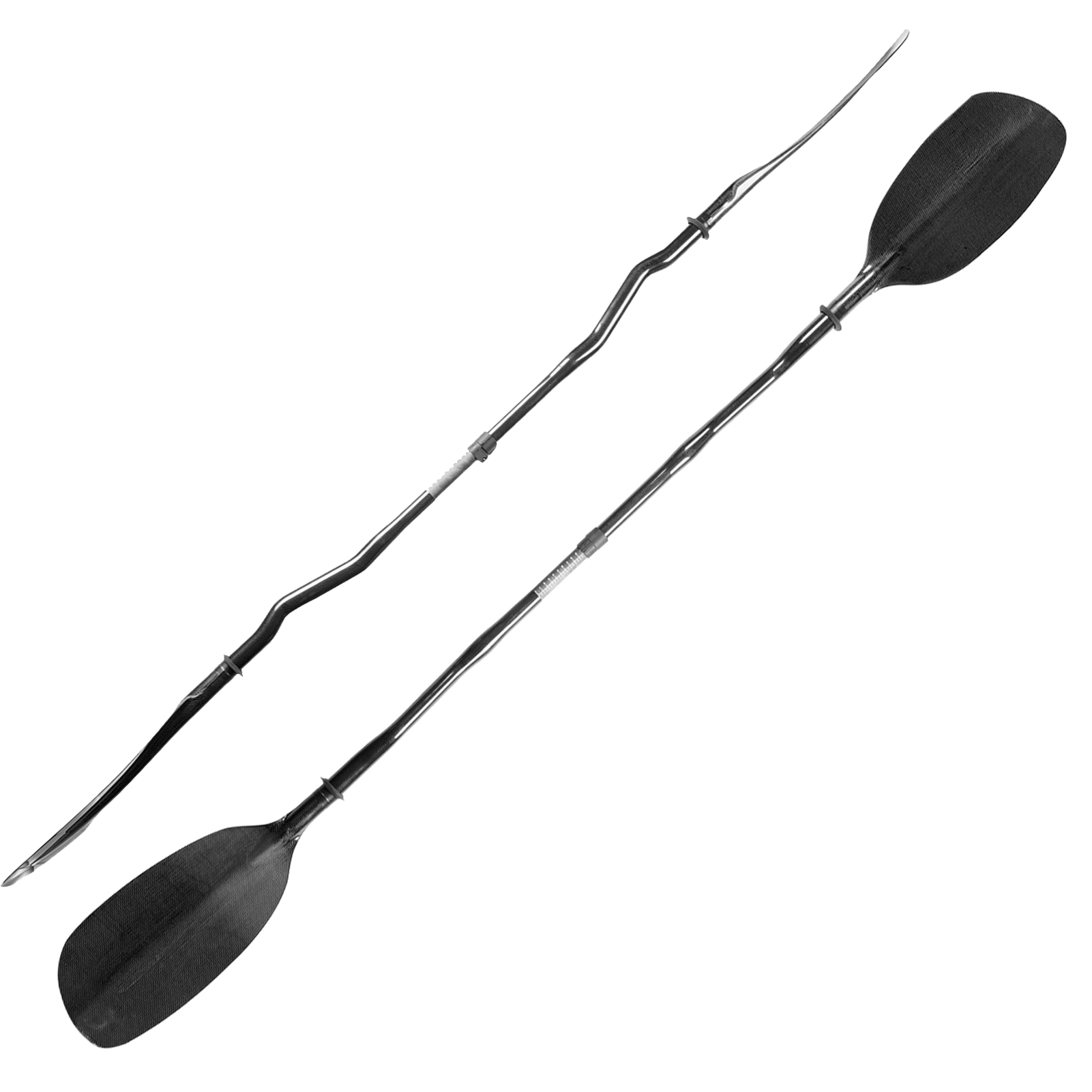 Kayak Paddle Carbon - Full Carbon Kajak Peddel Met Gebogen