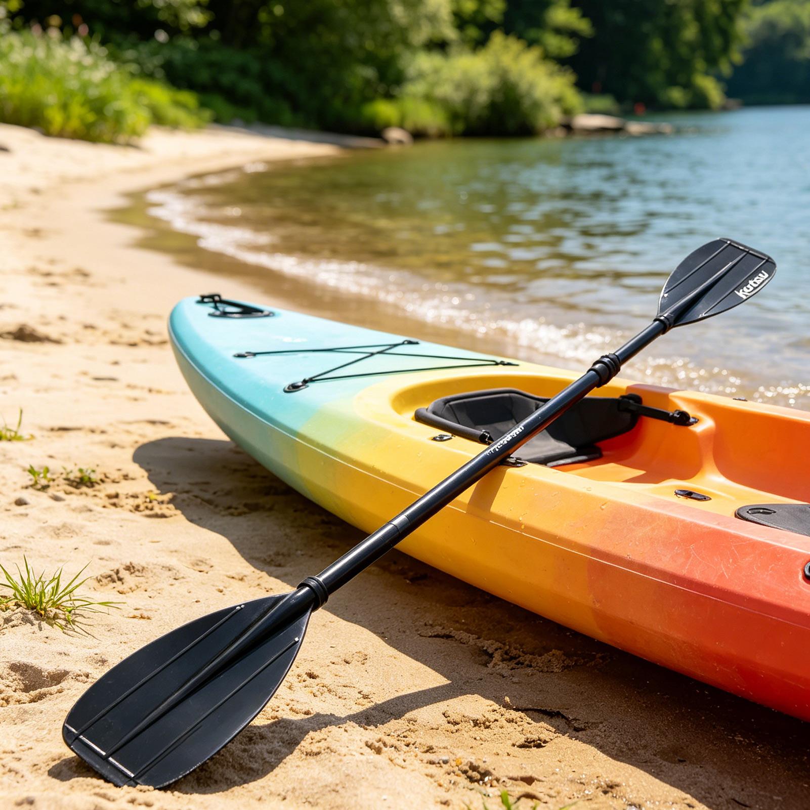Kayak Paddle Carbon - Koolstofvezel peddel 2-delig lichtgewicht peddel met