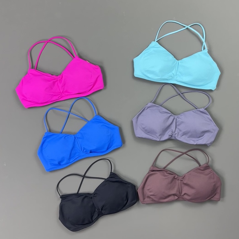 Aquatic Sports Bra - HISTELLO Sportbeha met ruches aan de