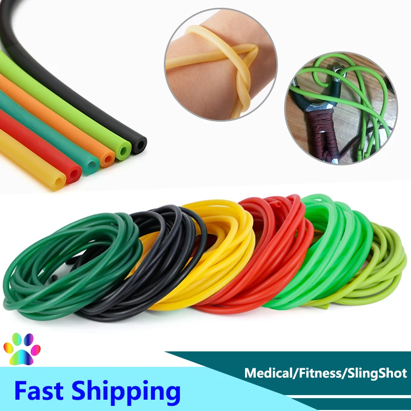 Speargun Rubber Band - 13/5/10m Multi Color Natuur Latex Rubber