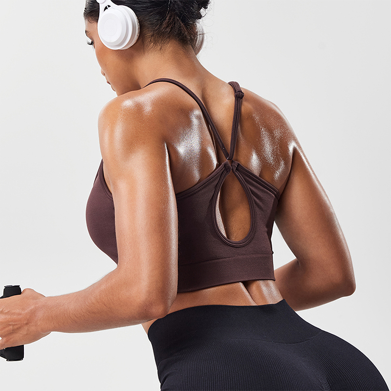 Aquatic Sports Bra - Sportbeha met holle rug, verstelbare bandjes,