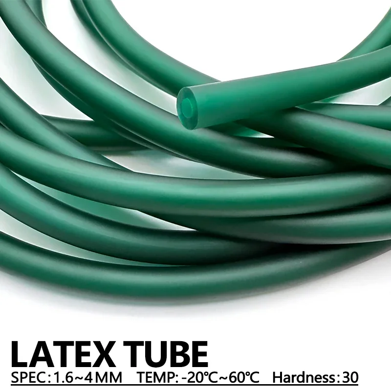 Speargun Rubber Band - Donkergroene natuurlijke latex rubber slang 1/2/3/5M