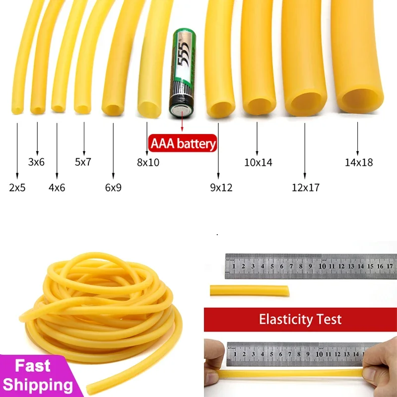 1 ~ 10 m Natuur Latex Slangen  - Speargun Rubber Band recensie en prijs