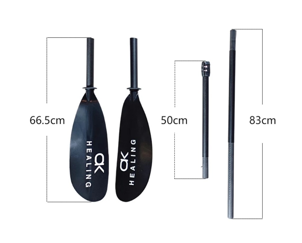 4-delige zwarte carbon 3K matt - Kayak Paddle Carbon recensie en prijs