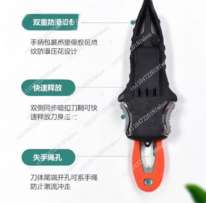Outdoor touwsnijder Titanium g - Dive Knife Titanium recensie en prijs